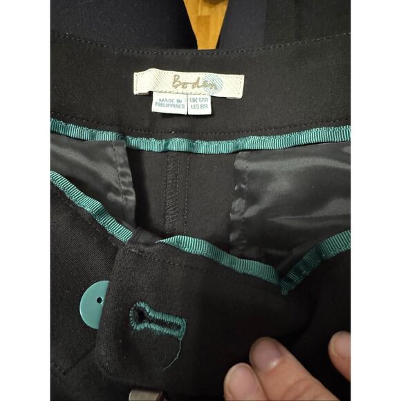 Boden T0011Black Ponte Trouser pant size 8 regular - Picture 6 of 7
